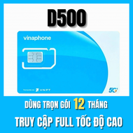 Sim miễn phí trọn gói 1 Năm 4G VinaPhone D500/D219 Tặng 5GB/Tháng Không phải nạp tiền cả năm - FREES