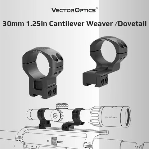 X-Accu 30 Mm Picatinny Weaver Scope Ring Mount for Hunting Riflescope Airsoft Tactical Accessories
