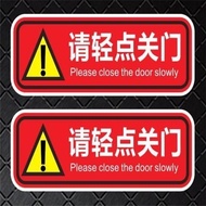 Please Lightly Close Door Reminder Car Sticker Please Lightly Open Door Reminder Sticker Glass Door 
