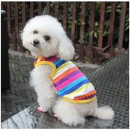 Dog Clothing Pet Clothing T-Shirt Vest Pet Clothing Striped Shirt Dog Clothing Supplies