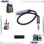 HECCEH Extension Cable, Balanced Plug and Play 1/4 Inch Male to Female Cable, Durable PVC Sheath  Go
