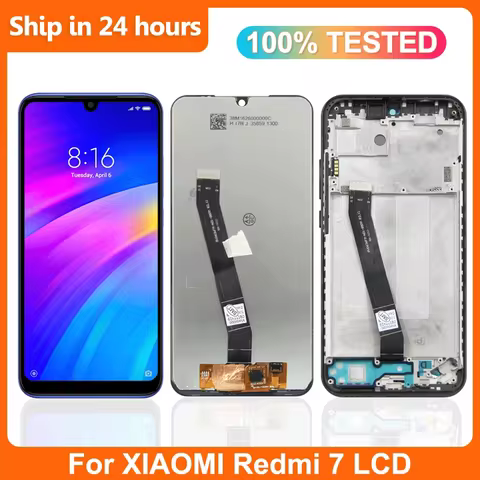 6.26'' LCD For Xiaomi Redmi 7 M1810F6LG M1810F6LH LCD Display Touch Screen Digitizer Assembly Replac