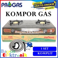 Kompor Gas 2 Tungku PROGAS 269 Bonus Selang Gas + Regulator Murah Progas 2 Tungku / KOMPOR PROGAS 269 Kualitas Terbaik