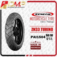 ZENEOS ZN33 TURINO PAI1504 150/60 - 17 Inch T/L Motorcycle Tubeless Tyre Tire