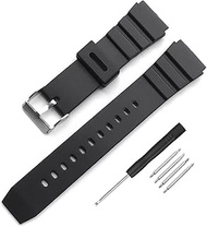 Black Silicone Rubber Watch Band 18mm 20mm 22mm Fit for Seiko Watches Replacement Divers Model PVC Watch Strap for Men and Women