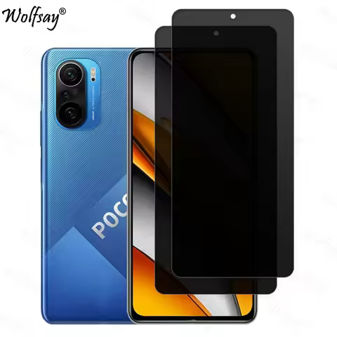 Anti-Spy Tempered Glass For Xiaomi Poco F3 Privacy Screen Protector For Poco F3 F 3 Full Cover Glass