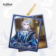 Genshin impact keychain Wriothesley kazuha eula Tighnari zhongli character double-piece transparent 