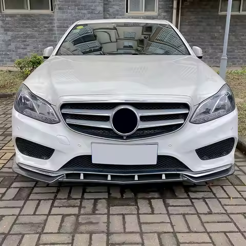 For 2013 2014 2015 2016 Benz E-class W212 Facelift AMG Line Front Bumper Spoiler Lip Shovel Lower Sp