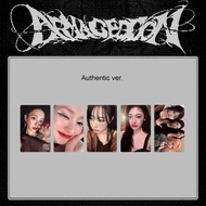 Aespa Armageddon อัลบั้ม PhotoCard Smini พลังงานของฉัน Zine Authentic Ver. การ์ดถ่ายภาพฤดูหนาว Gisel