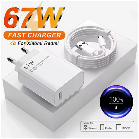67W Super Fast Charger USB Type-C Cable for Xiaomi 13 Ultra 12 11 Redmi K50 K60 Note 12T POCO F5 Mi 