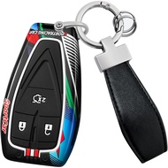 HIBEYO 3 Button Key Fob Cover Compatible with Changan CS35PLUS CS55PLUS CS75PLUS Accessories Fashion