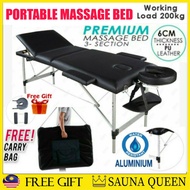 [M'sia] 👑SAUNA QUEEN👑 Premium PU Leather Aluminium / Wooden Massage Bed / Katil Bekam / Urut / Spa / Katil Mudah Lipat