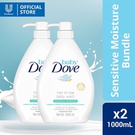 ✆[BUNDLE] Baby Dove Hair to Toe Baby Bath Rich Moisturizing Baby Liquid Soap with Tear-Free, pH-Neut