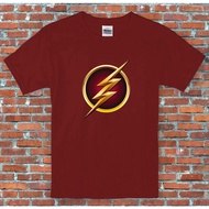 Novelty Slim Top The Flash Lightning Bolt Symbol Design Tshirt Together Family