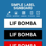 Lif Bomba. Sticker Sign Signboard Signage Label Board. Firefighter Fireman Lift Elevator.