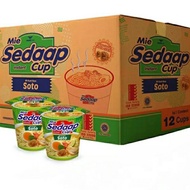 Mie Sedaap Cup Rasa Soto 1 Dus Isi 12 Cup