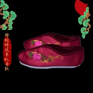 Long Birthday Shoes Birthday Clothes Full Set of Elderly Products Dragon Phoenix Embroidered Dragon 