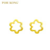 POH KONG 916/22K Gold Delicate Flora Earrings