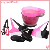 zzynnall5h 5Pcs/Set Hair Colouring Brush And Bowl Set Bleaching Dye Kit Beauty Comb .