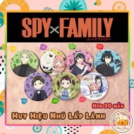 Spy X Family Glitter Badge Anime Spy Family Pin Goods On Demand Spy X Family Merch
