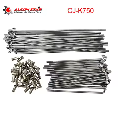 Alconstar Motorcycle Spokes 20Pcs Short & 20Pcs Long CJ-K750 Sidecar for BMW R51 R66 R67 R71 R72 Ura