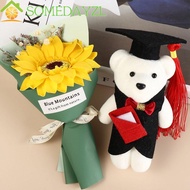 SOMEDAYMX Bachelor Bear Plush Toy, Graduation Season Celebrate Party Graduation Bear Doll, Decorative Graduation Ceremony Congratulation Doctor Cap Bear Toy