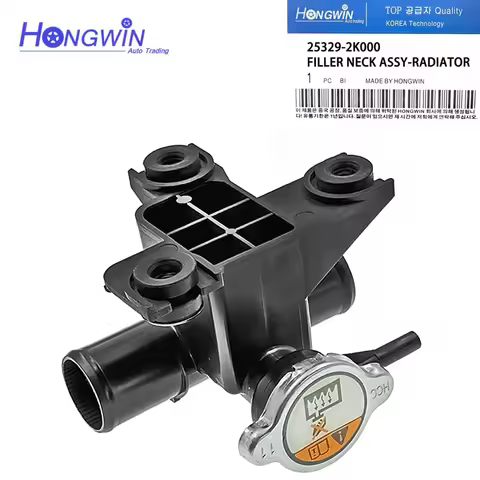 New Engine Radiator Cooling Thermostat Filler Neck With Radiator Cap For Kia Soul 1.6L 2.0L 2009-201