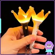 COATA Kpop Lightstick, Crown Shape Portable Bigbang Lightstick, Fashion Black White Mini Keychain Li
