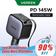 UGREEN 60W/90W/145W Car Charger PD60W Fast Charge USBC Retractable Cable for iPhone 16 Pro Max Samsu