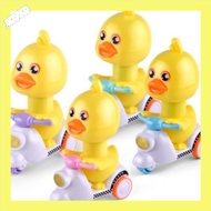 <ready stock>Cute Funny Children Cartoon Yellow Duck Animal Inertia One Push Motor Vehicles Educatio