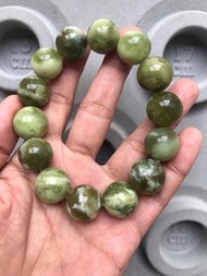 😍岫玉手串（青提奶蓋）大珠15m😍