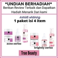 Paket 4 IN 1 Perawatan Wajah Acne/brightly Scarlett Whitening Special