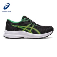 ASICS Kids CONTEND 8 Grade School Running Shoes in Black/Lime Zest