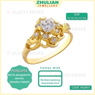 [RG8151] Cincin BUNGA ZHULIAN Gold Plated Ring Jewellery Cincin Zhulian Original Zhulian Ring