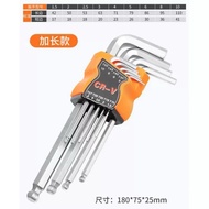 9pcs Allen Key Set – Hex Key Wrench 1.5mm–10mm (Medium / Long Type)