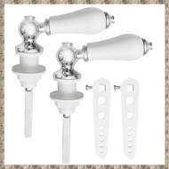 [zv0lma8i] For Bathroom Cistern Tank Lever, Universal Ceramic Toilet Flush Handle Replacement, Ciste