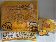 ✨B.Duck商品系列：Hedgren X B.Duck 4in1旅行收納袋＋B.Duck筆袋＋B.Duck磁石夾＋B.Duck密實夾扣＋B.Duck貼紙7張