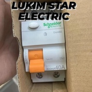 RCCB/ELCB SCHNEIDER 40A 2Phase 300MA/30MA 40A 2Phase 2P ELCB 2p 40A