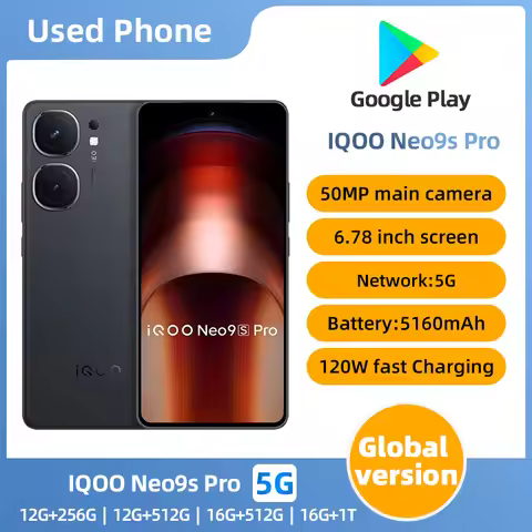 iQOO Neo9 spro 5g RAM 12GB ROM 256GB 6.78-inch AMOLED 2800×1260（1.5K）50 million IMX920 main camera u