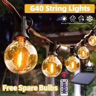 String lights G40 Patio outdoor waterproof fairy lights party garden Decoration Christmas lights
