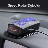 <MACmk> V7 12V 360 Degrees Speed Radar Detector Long Range Voice Alert Laser Radar Detector for Vehi