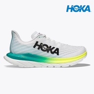 Hoka Men Mach 5 Wide Race Shoes - White / Blue Glass