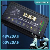 Intelligent Ebike Charger 48V20AH/60V20AH Ebike Smart Charger Ebike Charger for Lead Acid Battery