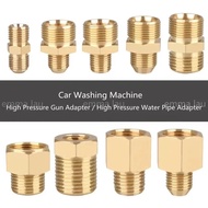 High Pressure Gun Adapter Water Pipe Adapters For Car Washing Machine 14 18 20 22 G3/8 G1/2  Brass Q