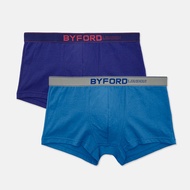 Byford 2pcs Men Trunks Cotton Elastane Inventive BMX388872 Boxer Lelaki Cotton 100%