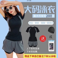 Super Fairy Swimsuit Covering Flesh Wholesale Fat Girl Conservative Style Plus Size One Piece 2024 W