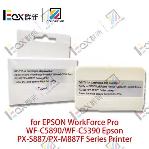 T11/IP11 Permanent Chip Solution for EPSON WorkForce Pro WF-C5890/WF-C5390 Epson PX-S887/PX-M887F Se