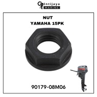 MESIN 90179-08M06 NUT YAMAHA 15PK | NUT GEAR PINION | HEART TEETH | PINEAPPLE GEAR NUT SPARE PARTS &
