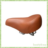 [BaositybbMY] Cycle Saddle with Spring Comfortable Wide Cycle Saddle Cushioned Bike Seat Supportive 