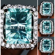 BATU CINCIN AQUAMARINE TOP LUSTER KERREN